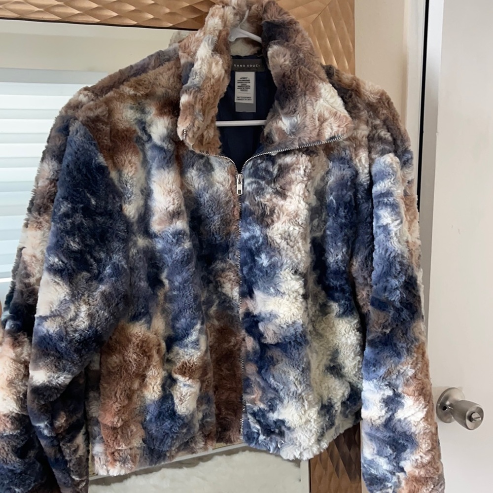 Cute puffy tie dye jacket
